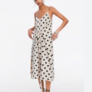 Zara belted polka dot dress with strap size small Fall vibes